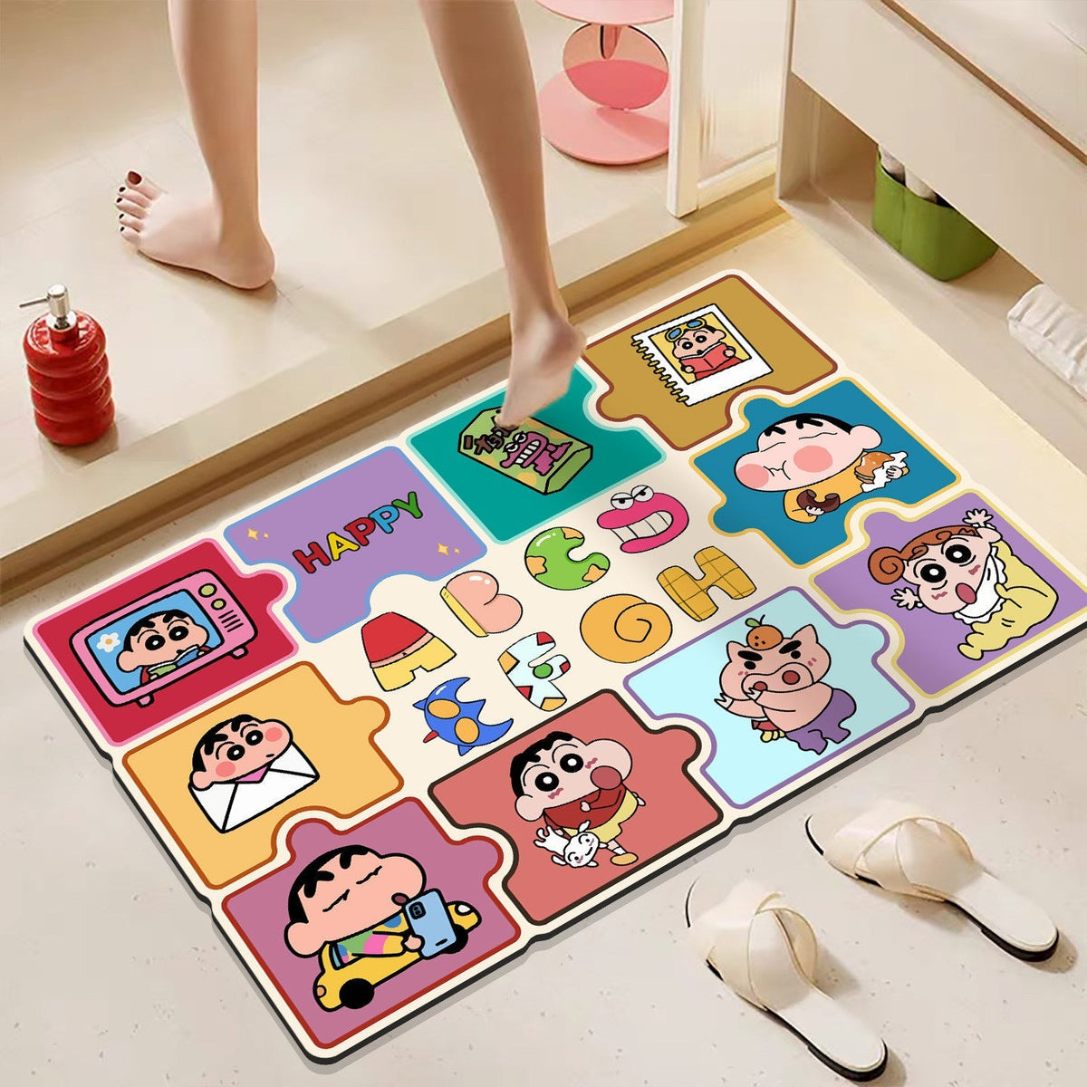 Cartoon Character Bathroom Mat | Thrascher