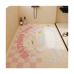Cartoon Character Themed Bath Mat Soft Textile Non Slip | Thrascher
