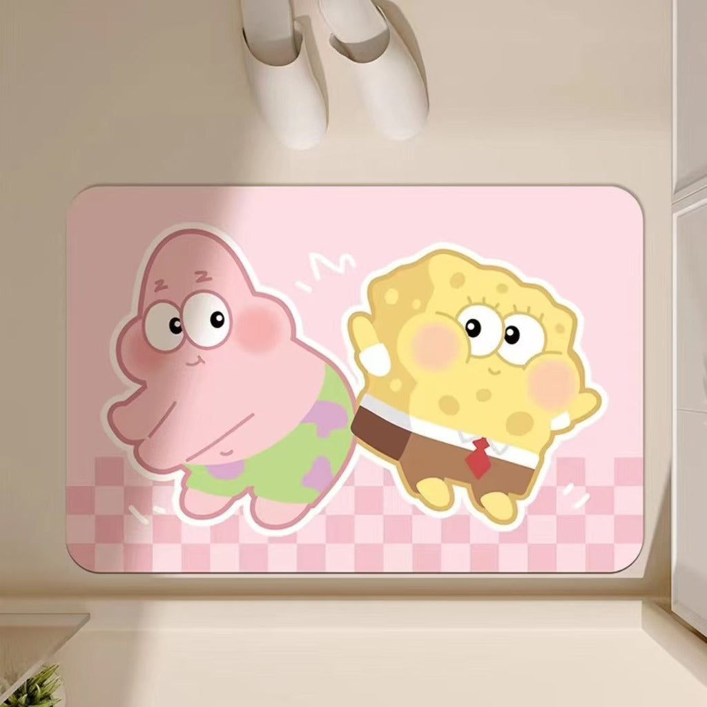 Cartoon Character Themed Bath Mat | Thrascher