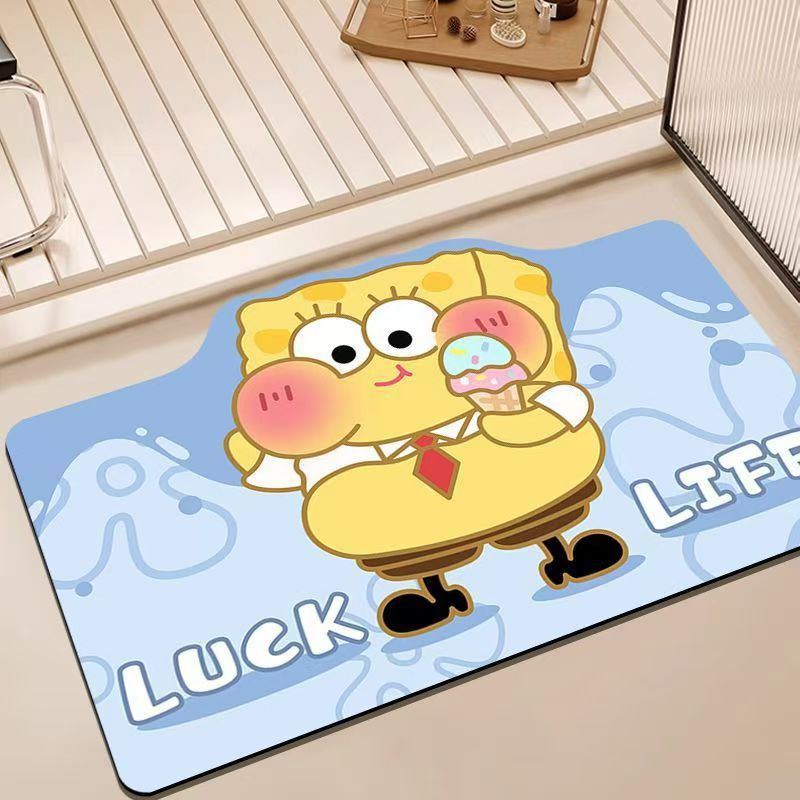 Cartoon Character Themed Bath Mat | Thrascher
