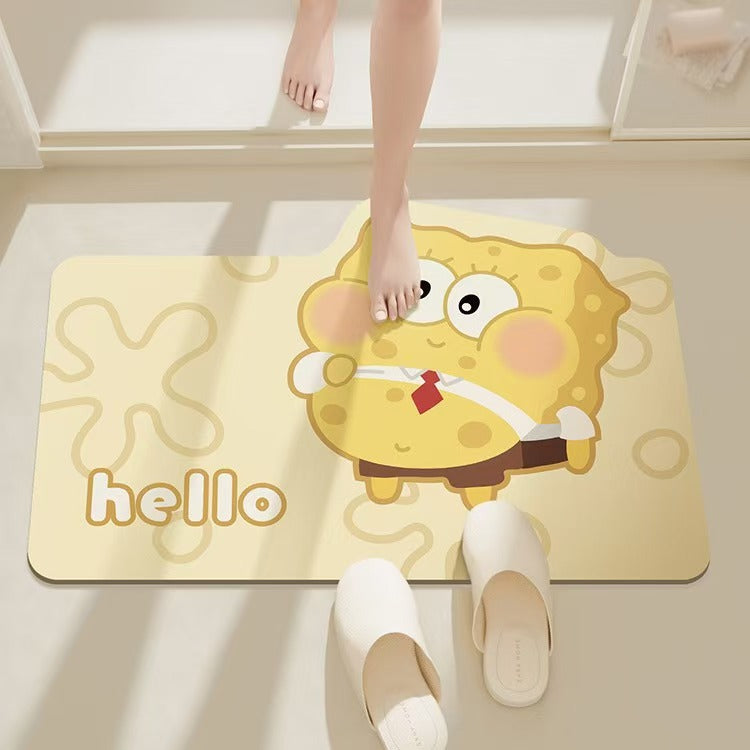 Cartoon Character Themed Bath Mat | Thrascher