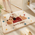 Cartoon Dog-Themed Bath Rug | Thrascher