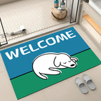 Cartoon Dog-Themed Welcome Mat | Thrascher