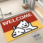 Cartoon Dog-Themed Welcome Mat | Thrascher