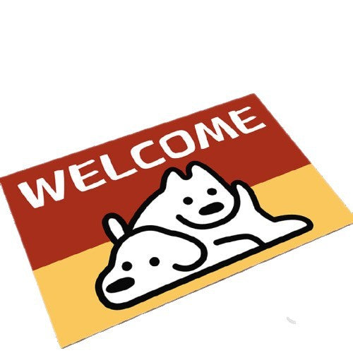 Cartoon Dog-Themed Welcome Mat | Thrascher