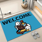 Cartoon Dog-Themed Welcome Mat | Thrascher