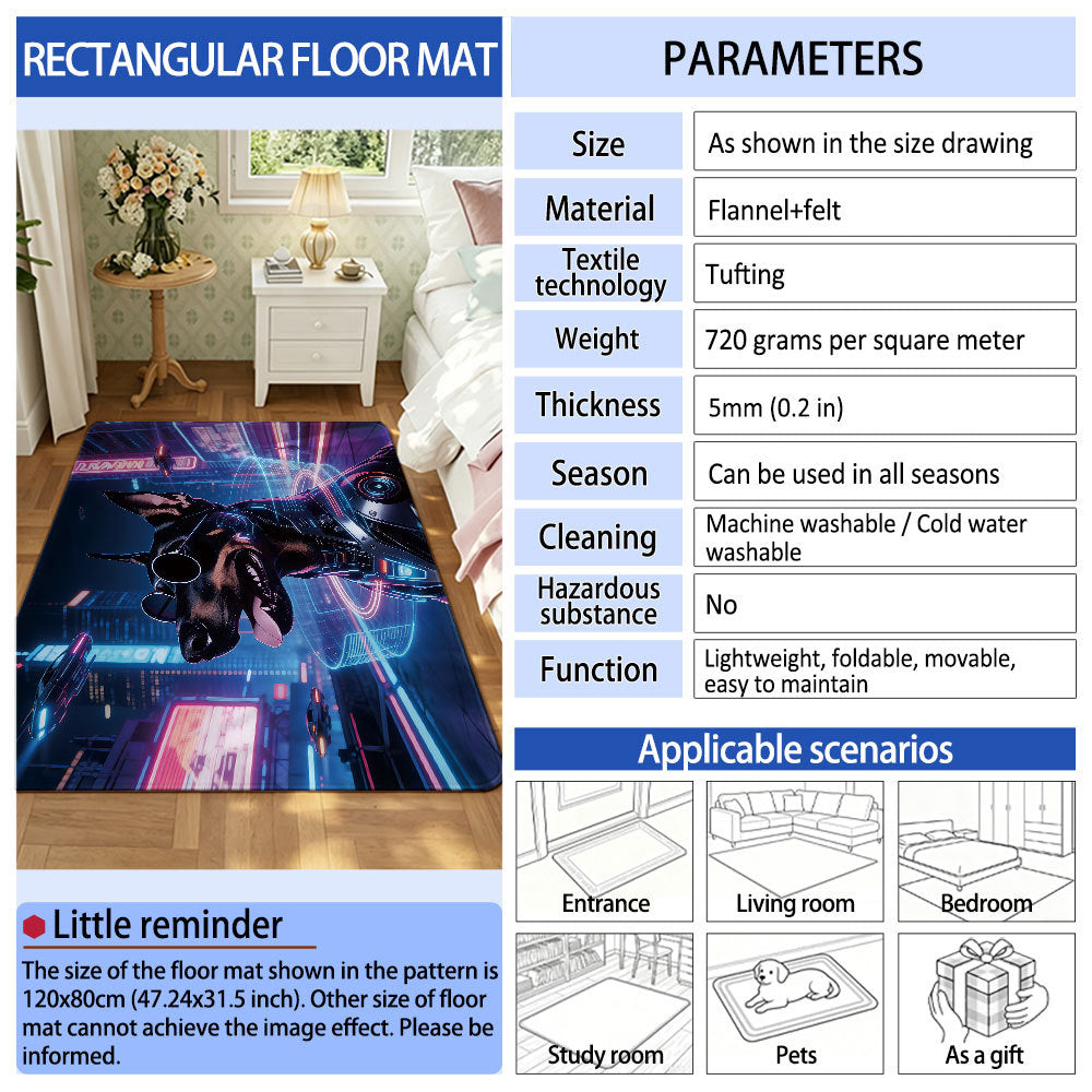 Cartoon-Themed Area Mat | Thrascher