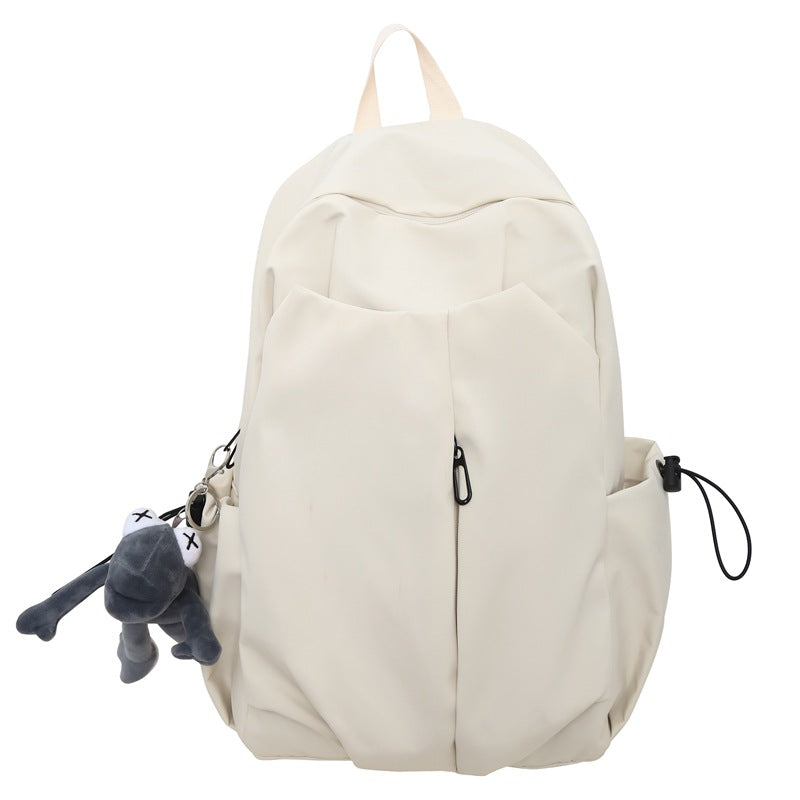 Casual Multi-Pocket School Backpack with Exterior Pockets for Books, view 4