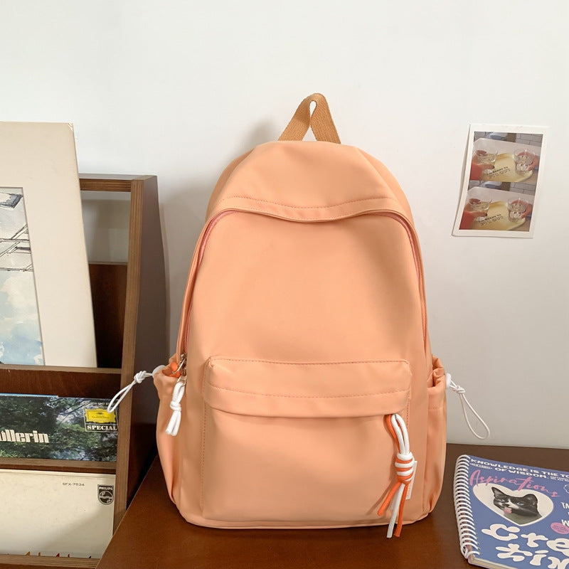Casual Multi-Pocket School Backpack with Exterior Pockets for Books, view 5