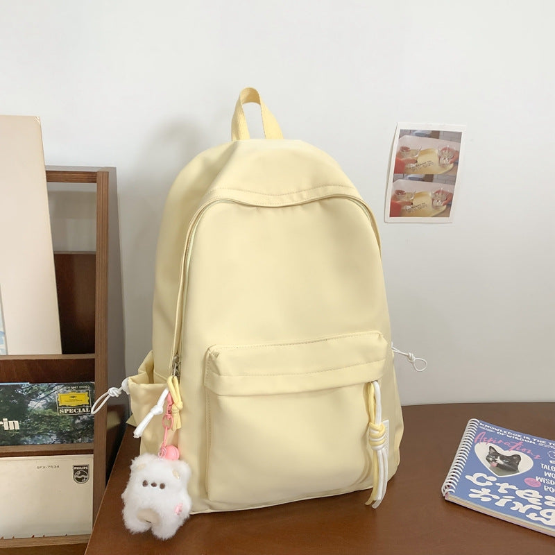 Casual Multi-Pocket School Backpack with Exterior Pockets for Books, view 6