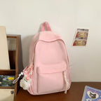Casual Multi-Pocket School Backpack with Exterior Pockets for Books, view 7