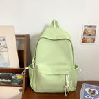 Casual Multi-Pocket School Backpack with Exterior Pockets for Books, view 8