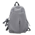 Casual Multi-Pocket School Backpack with Exterior Pockets for Books