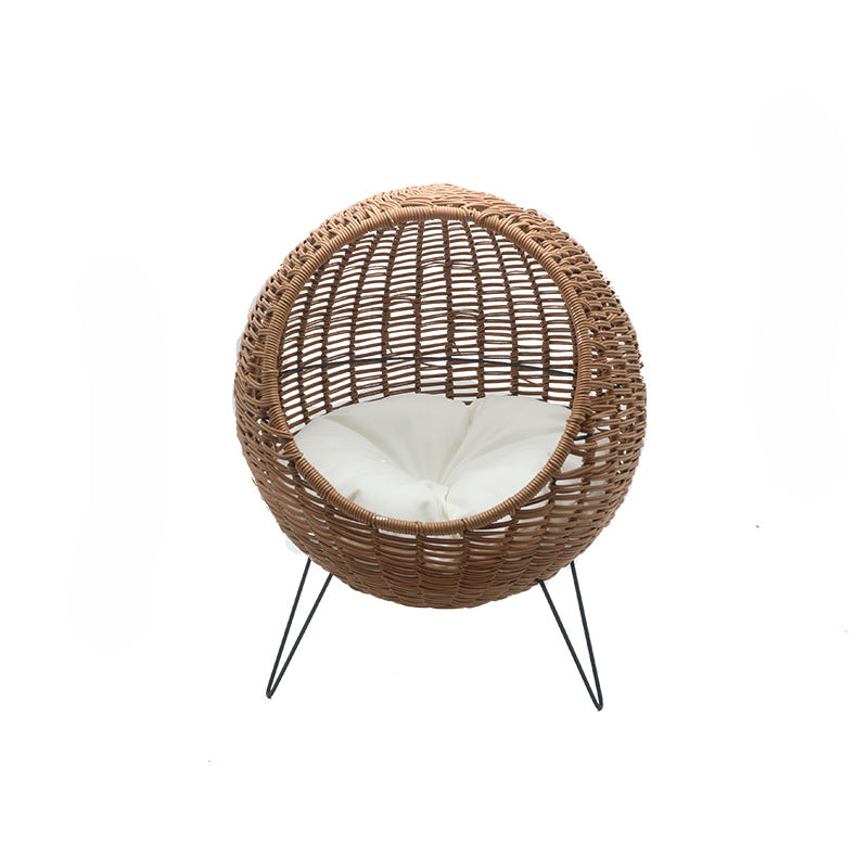 Cat Bed with Stylish Rattan Design | Thrascher