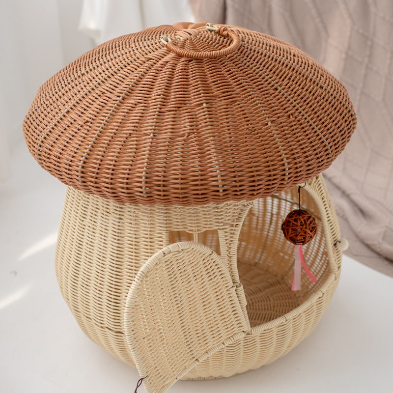 Cat House Woven Natural Fiber | Thrascher