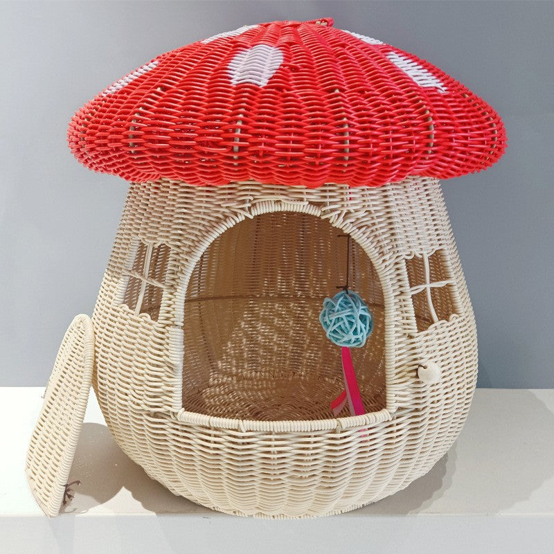 Cat House Woven Natural Fiber | Thrascher