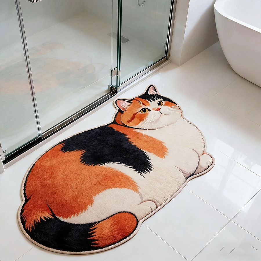 Cat-Shaped Bath Mat | Thrascher