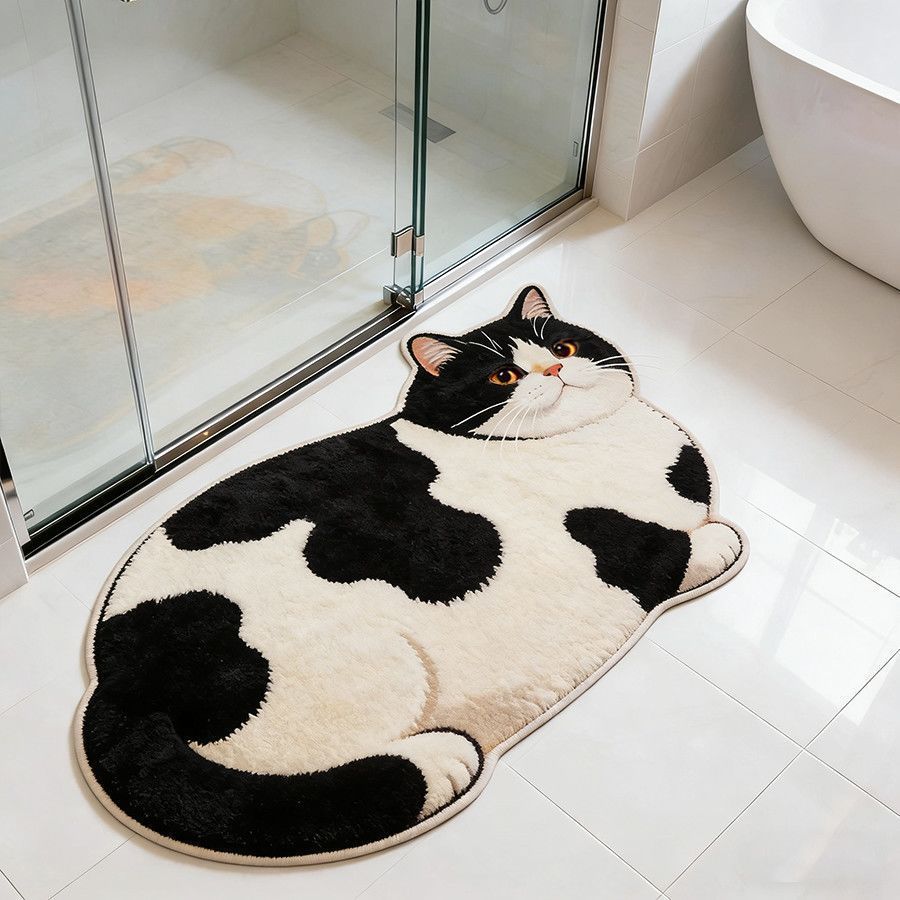 Cat-Shaped Bath Mat | Thrascher