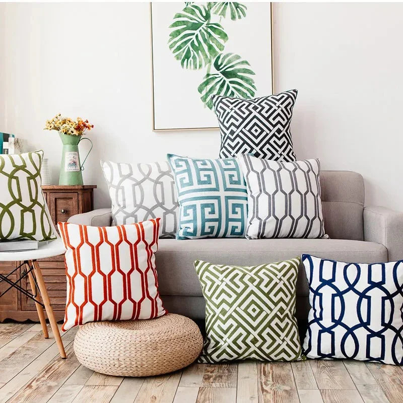 Cavren Embroidered Cushion Cover