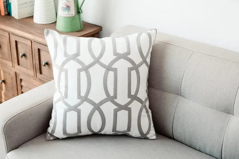 Cavren Embroidered Cushion Cover