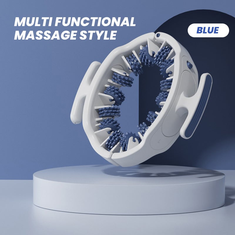 Manual Massage Roller with 360° Rollers, Adjustable Opening and Removable Handle
