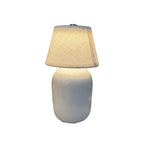 Ceramic Bedside Lamp with Linen Shade | Thrascher