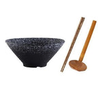 Ceramic Japanese Ramen Bowl, 1100 mL, 20 × 8.2 cm, 3 Colors, 2 Sets, view 6