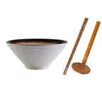 Ceramic Japanese Ramen Bowl, 1100 mL, 20 × 8.2 cm, 3 Colors, 2 Sets, view 8