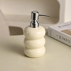 Ceramic Pump Dispenser for Soap, Lotion or Sanitizer, Bathroom or Kitchen, view 2