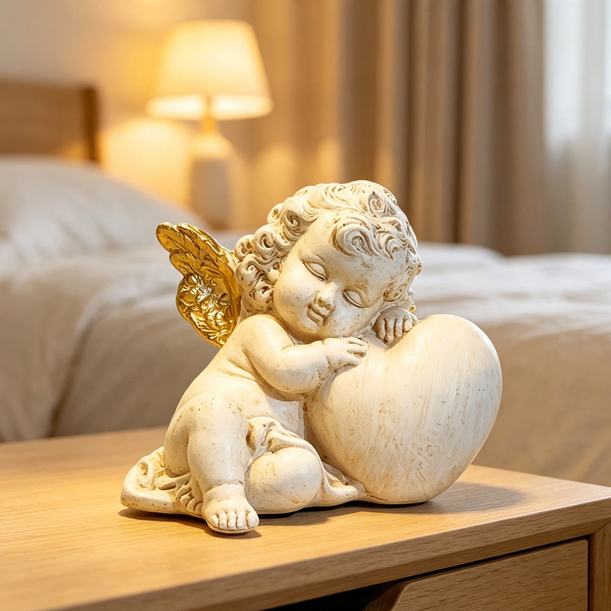 Charming Angel Figure with Heart Motif | Thrascher
