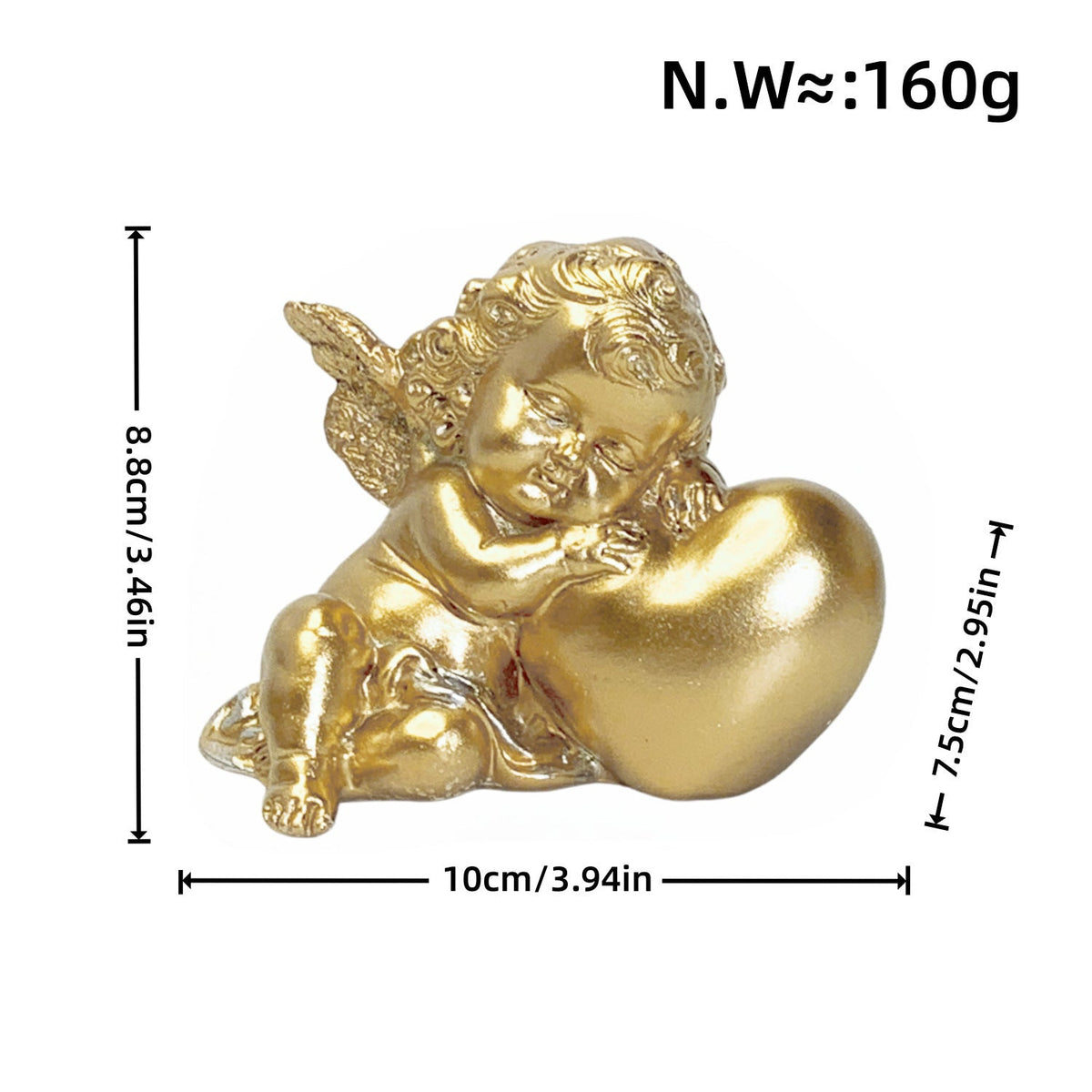 Charming Angel Figure with Heart Motif | Thrascher