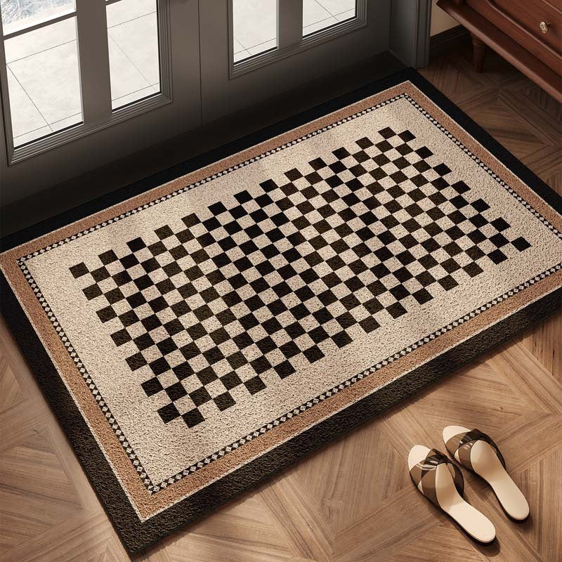 Checkerboard Pattern Welcome Mat | Thrascher