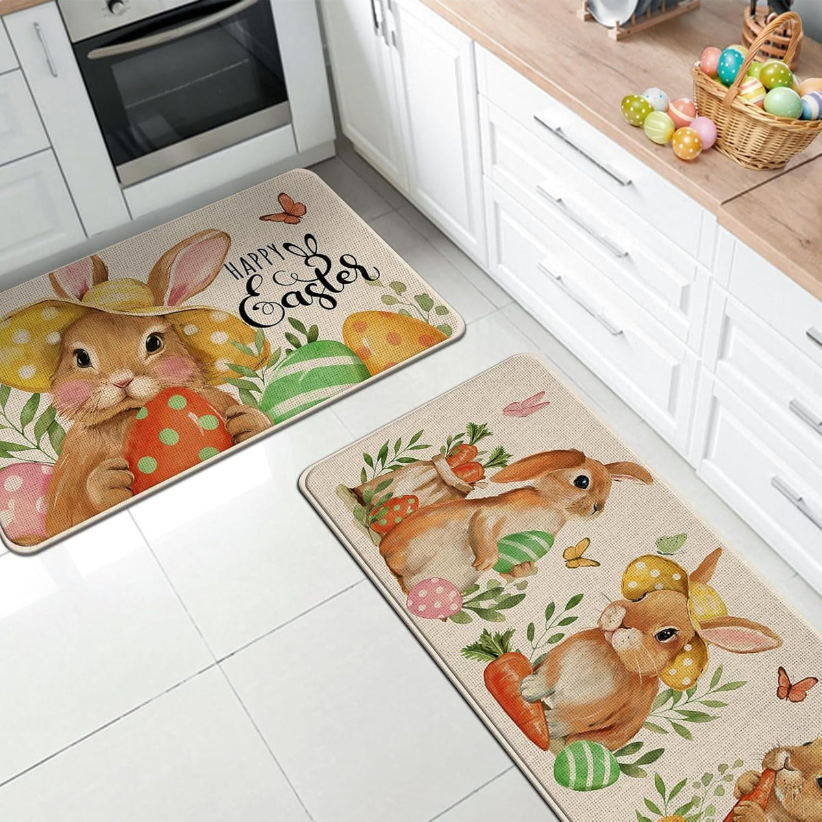 Children's Easter-Themed Kitchen Floor Mat | Thrascher
