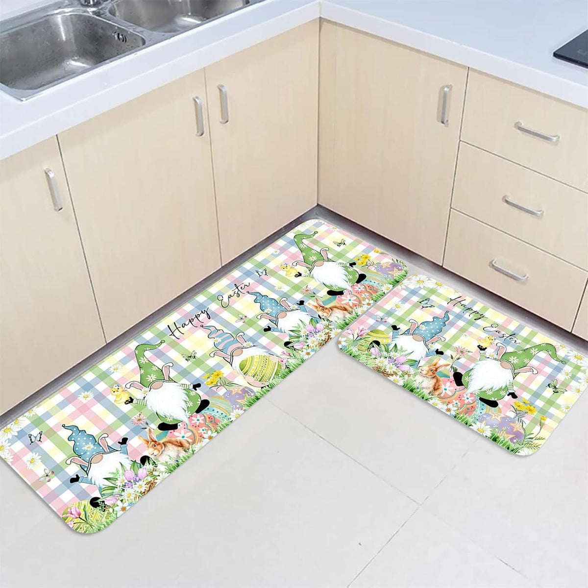 Children's Easter-Themed Kitchen Floor Mat | Thrascher