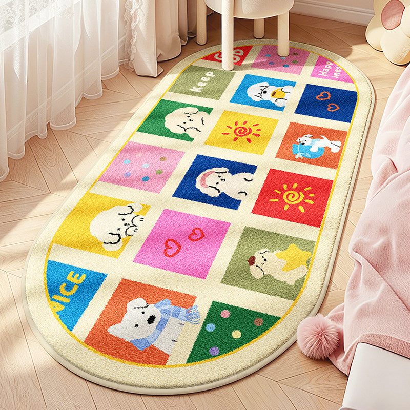 Children's Playful Animal Design Area Rug | Thrascher