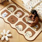 Children's Playful Animal Design Area Rug | Thrascher