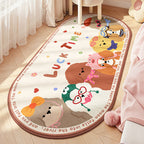 Children's Playful Animal Design Area Rug | Thrascher