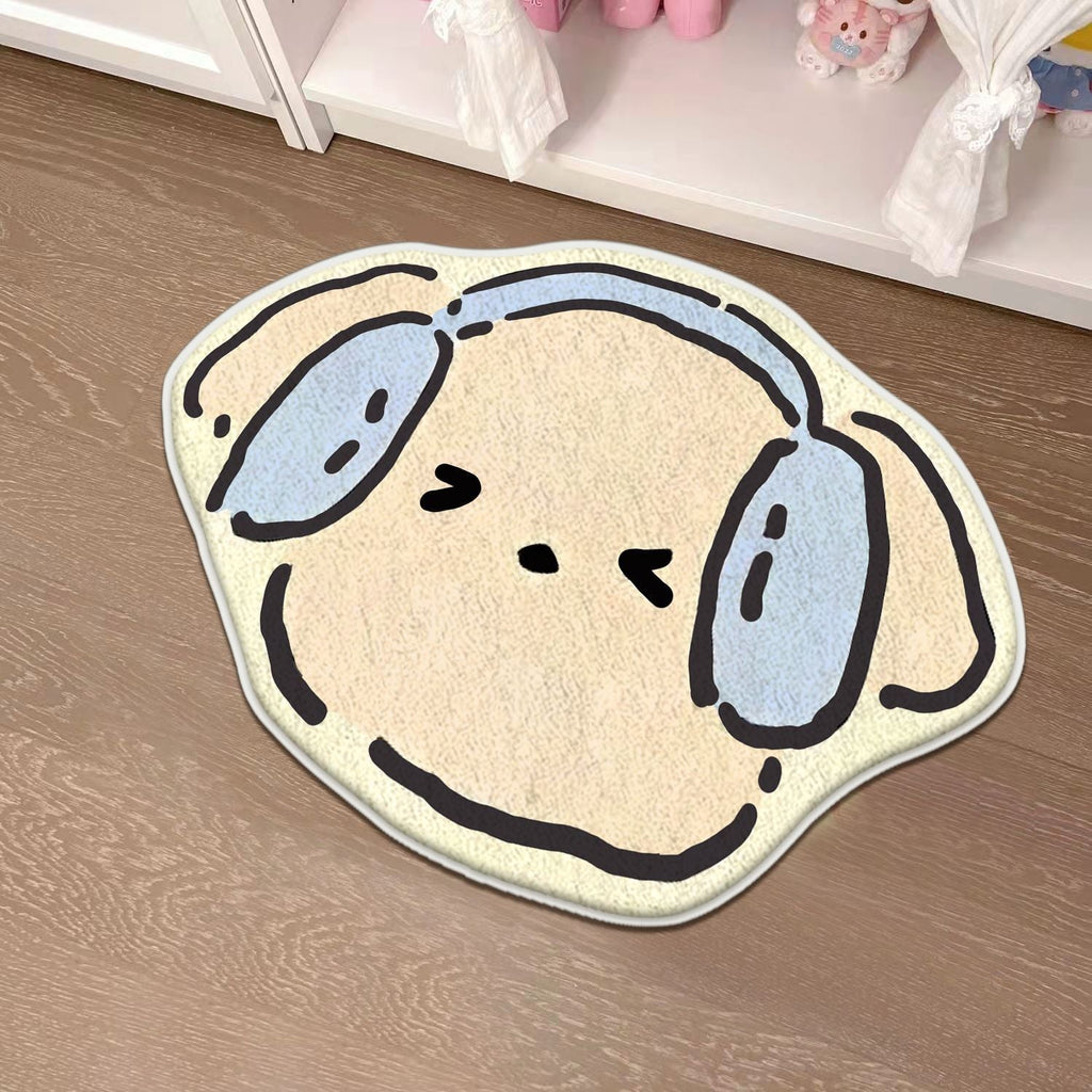 Children's Playful Cat-Shaped Area Mat | Thrascher