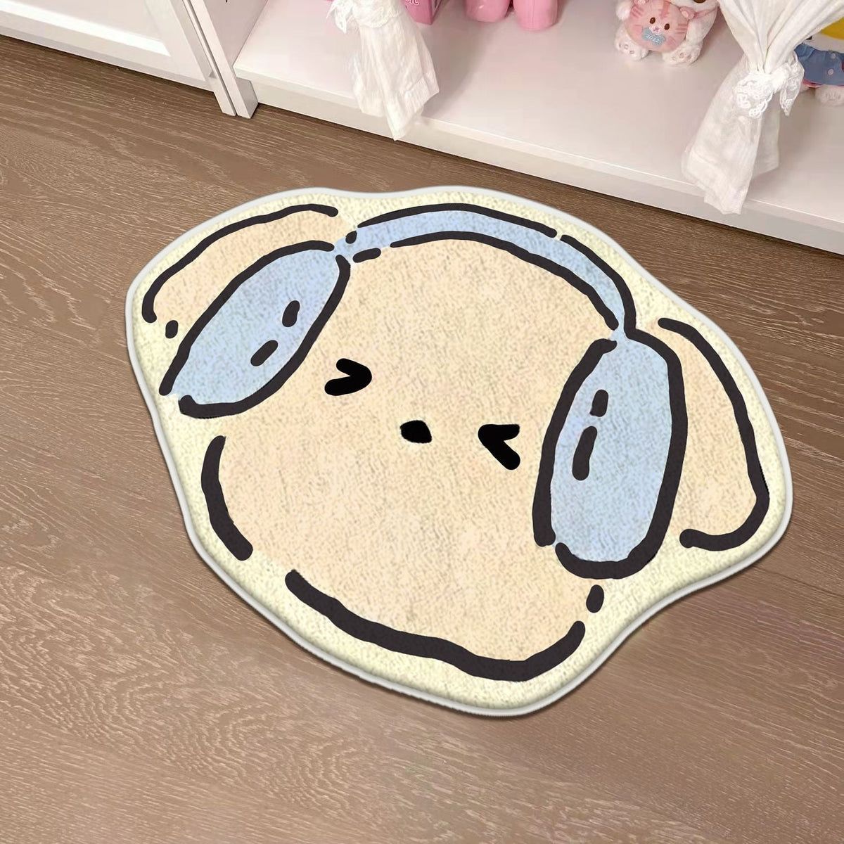 Children's Playful Cat-Shaped Area Mat | Thrascher