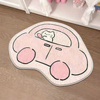 Children's Playful Cat-Shaped Area Mat | Thrascher