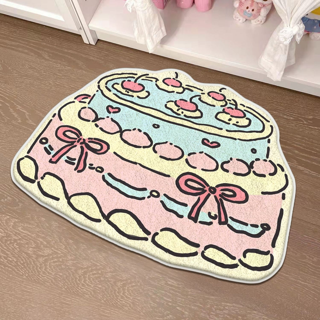 Children's Playful Cat-Shaped Area Mat | Thrascher