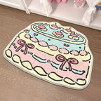 Children's Playful Cat-Shaped Area Mat | Thrascher