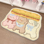 Children's Playful Cat-Shaped Area Mat | Thrascher