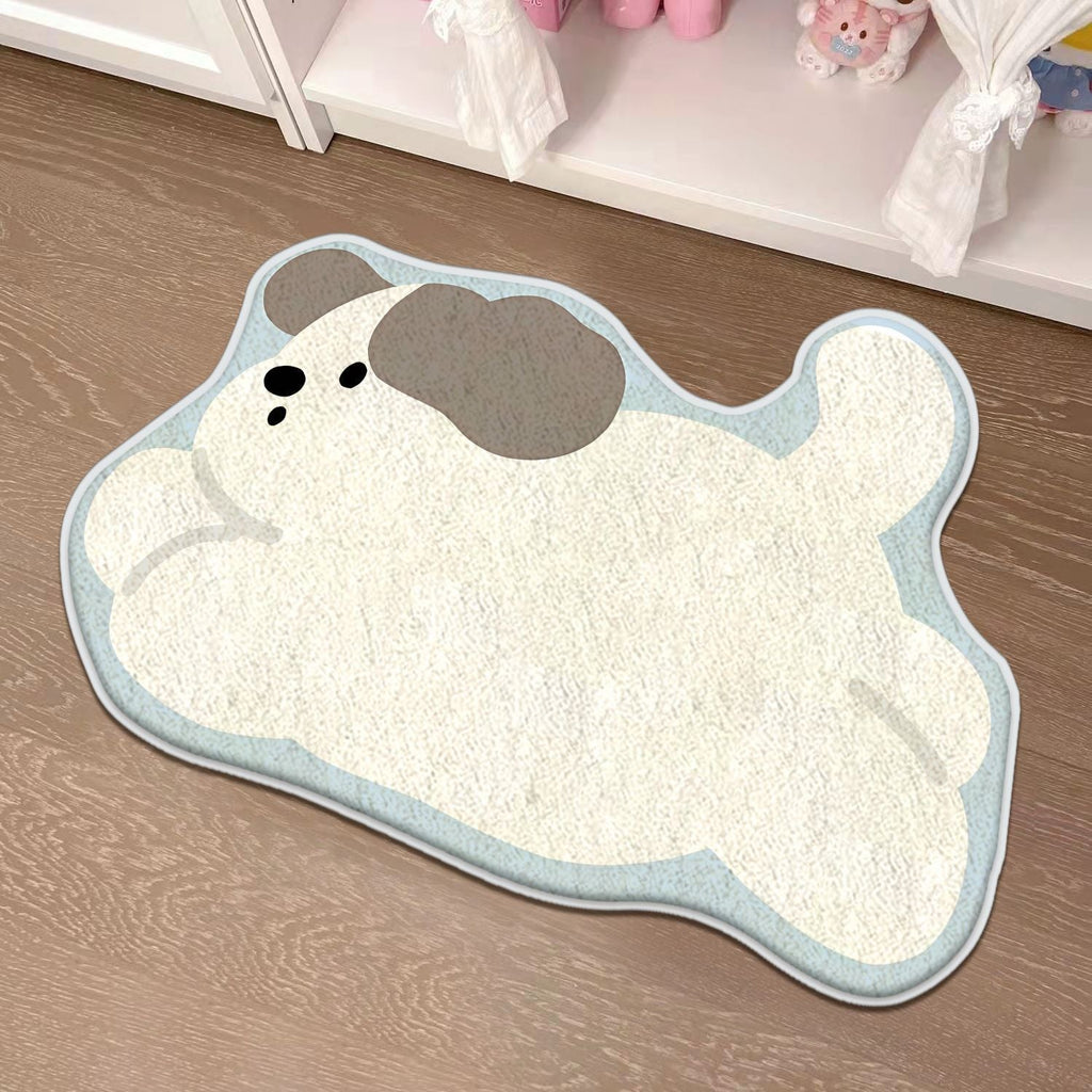 Children's Playful Cat-Shaped Area Mat | Thrascher