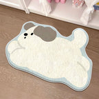 Children's Playful Cat-Shaped Area Mat | Thrascher