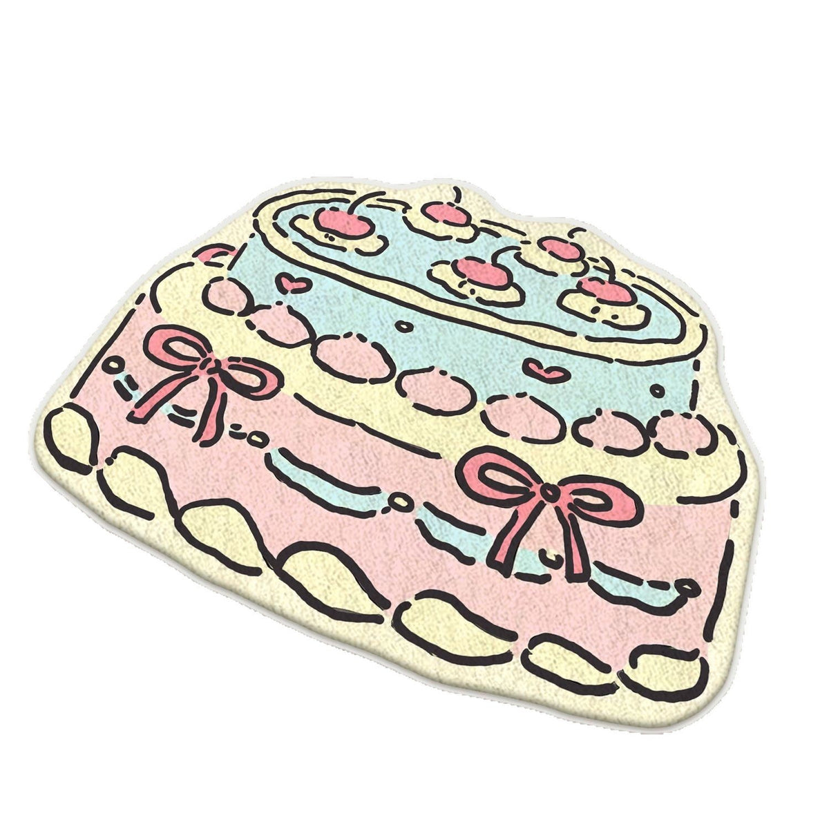 Children's Playful Cat-Shaped Area Mat | Thrascher