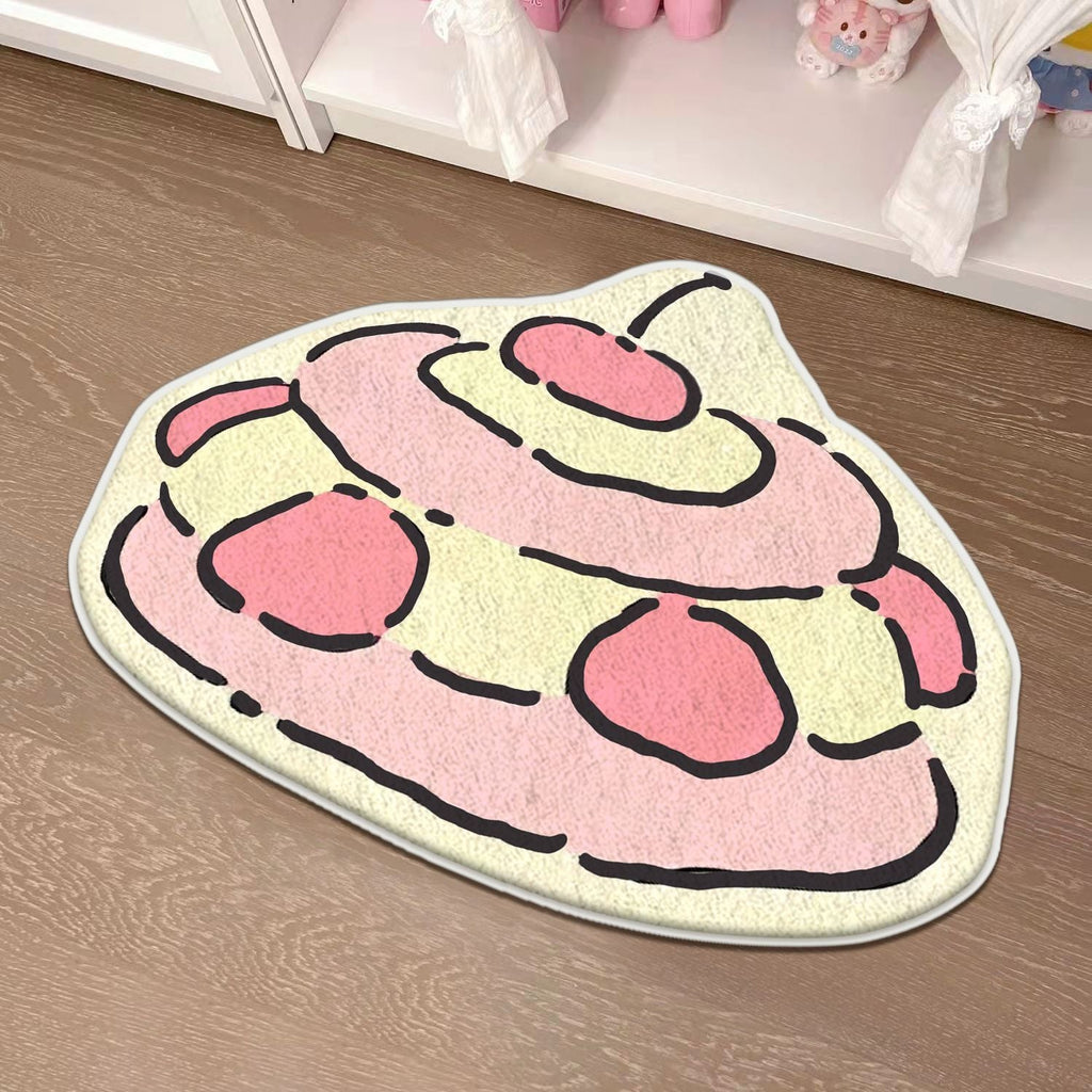 Children's Playful Cat-Shaped Area Mat | Thrascher