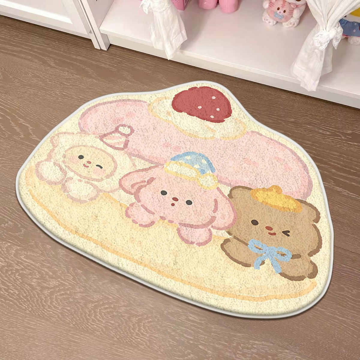 Children's Playful Cat-Shaped Area Mat | Thrascher