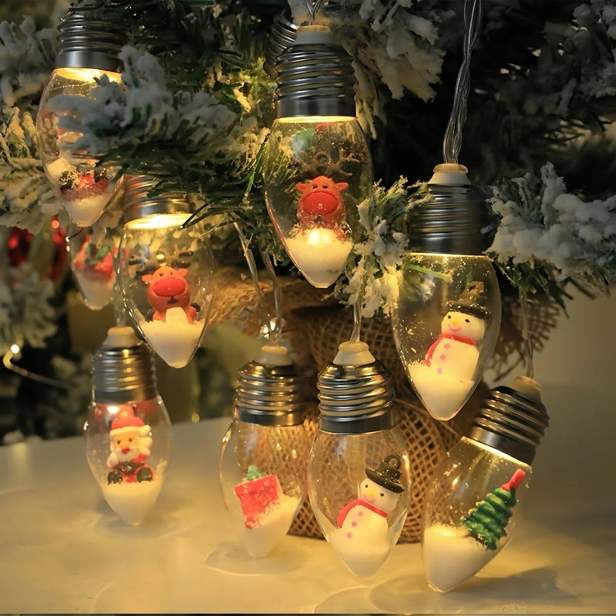 Christmas Snow Globe LED Lamp String Lights | Thrascher