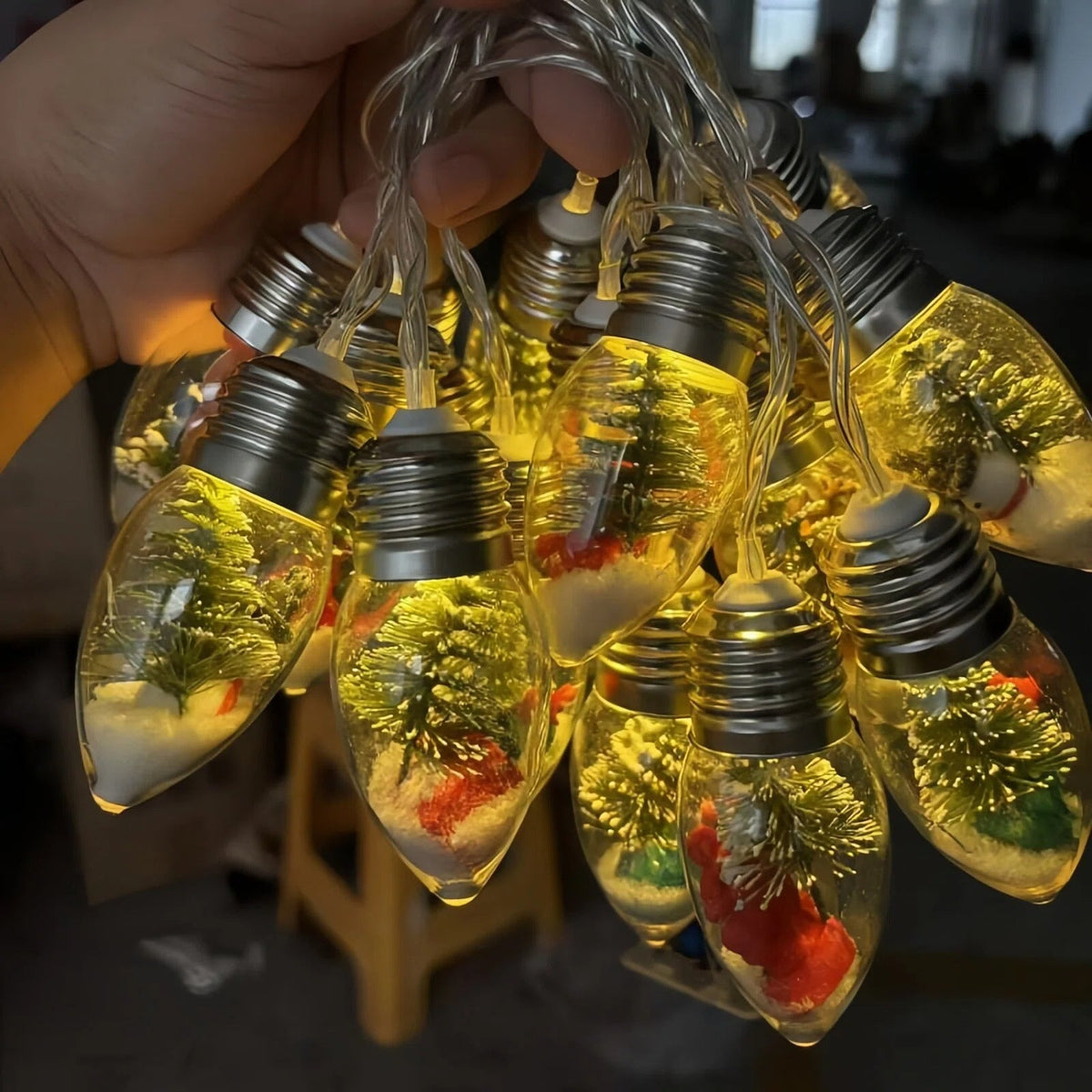 Christmas Snow Globe LED Lamp String Lights | Thrascher